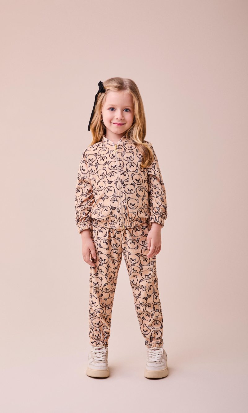 cj jaq j6209 calca j6210 monograma ursinhos