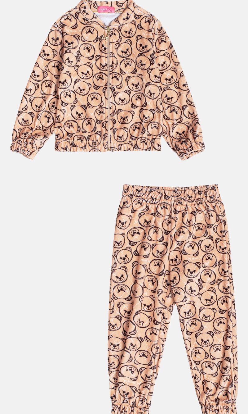 cj jaq j6209 calca j6210 monograma ursinhos