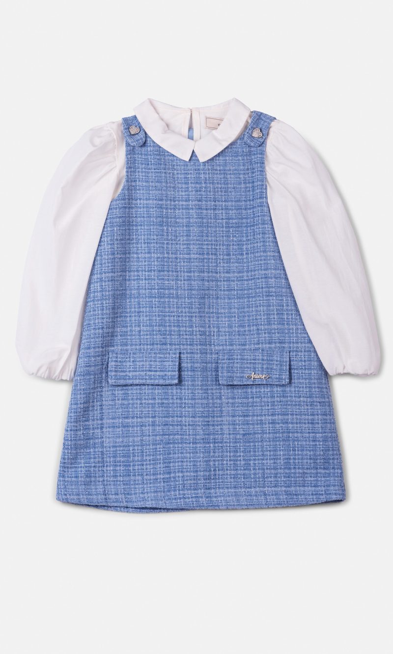 cj ml blusa n4545 saia n4546 perola