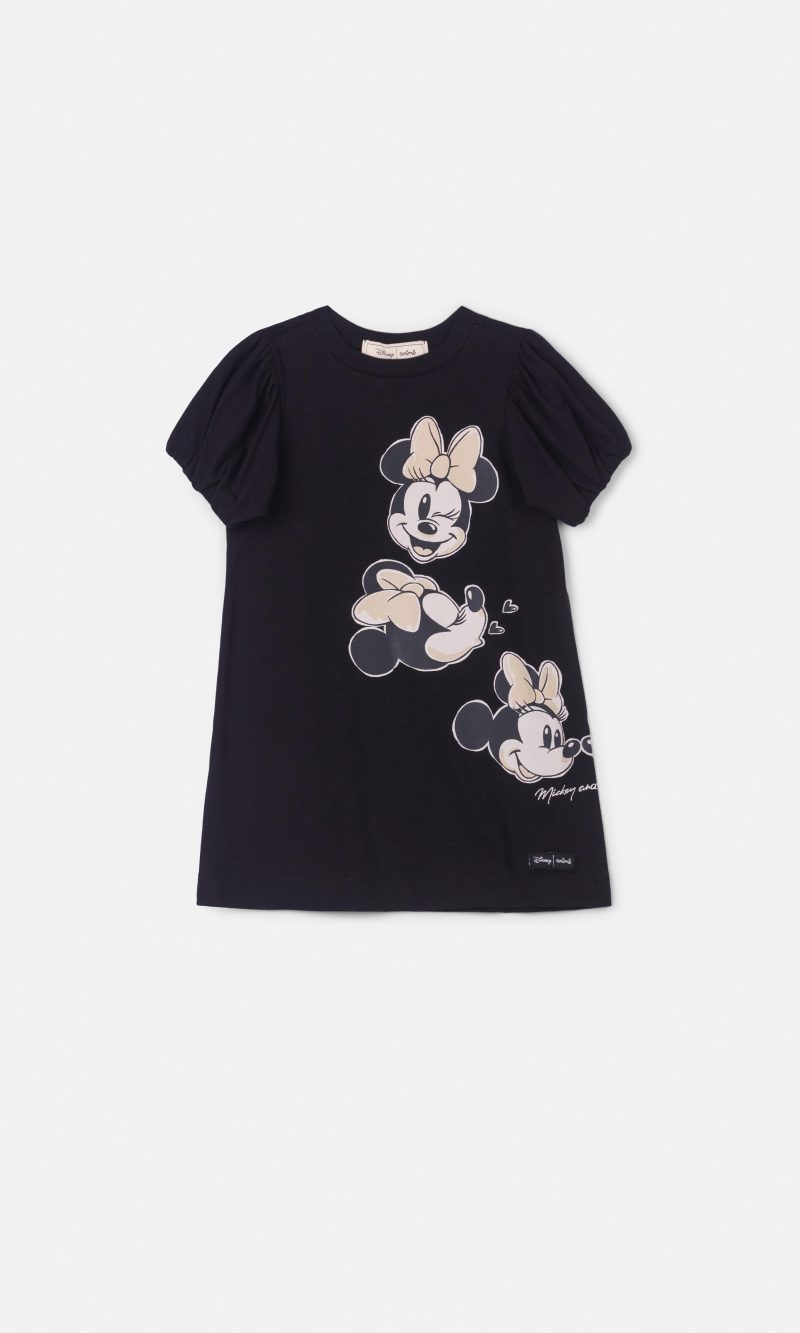 tee dress anime petite preto