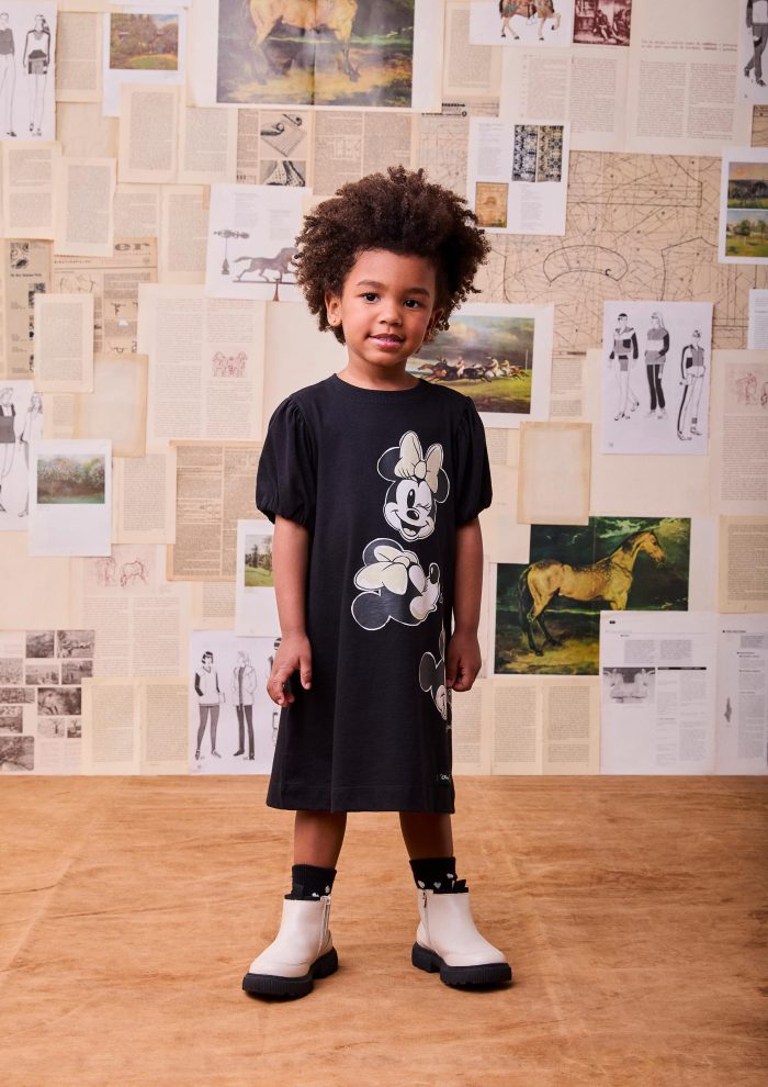 tee dress anime petite preto