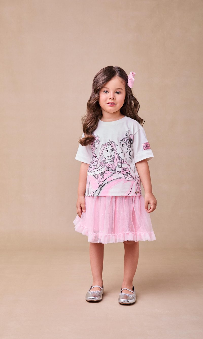 saia ballet em tule rosa