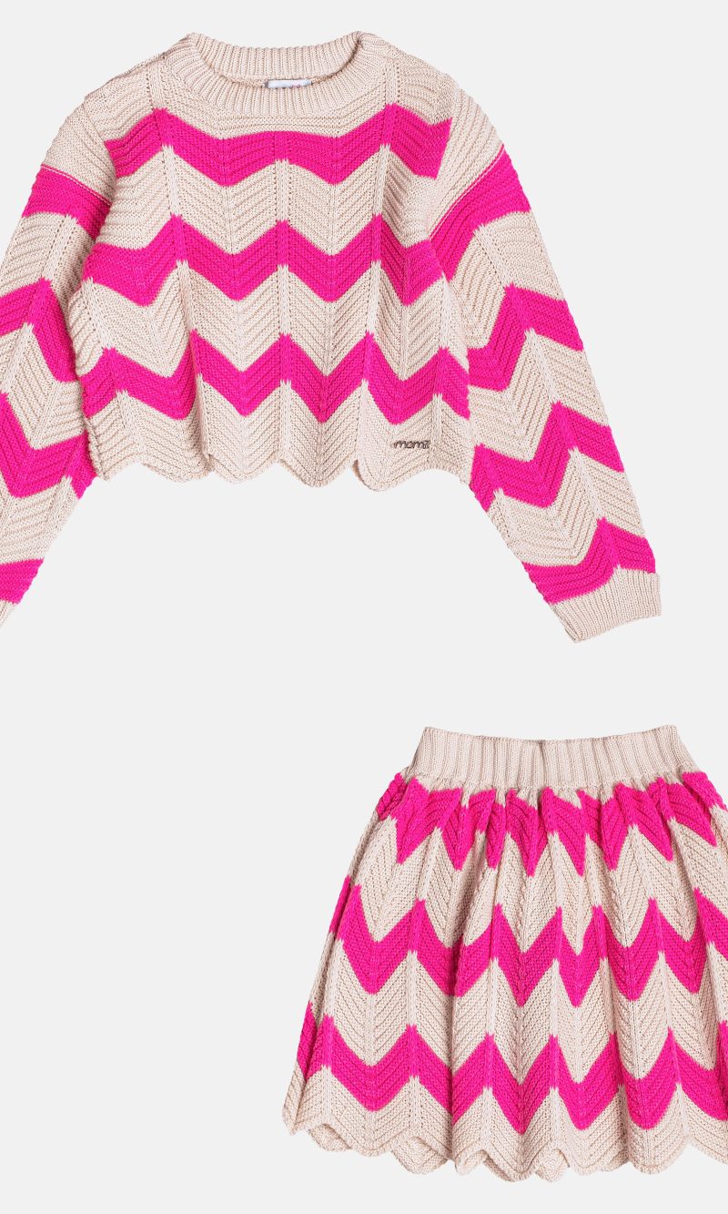 cj casaco h5949 saia h5950 pink