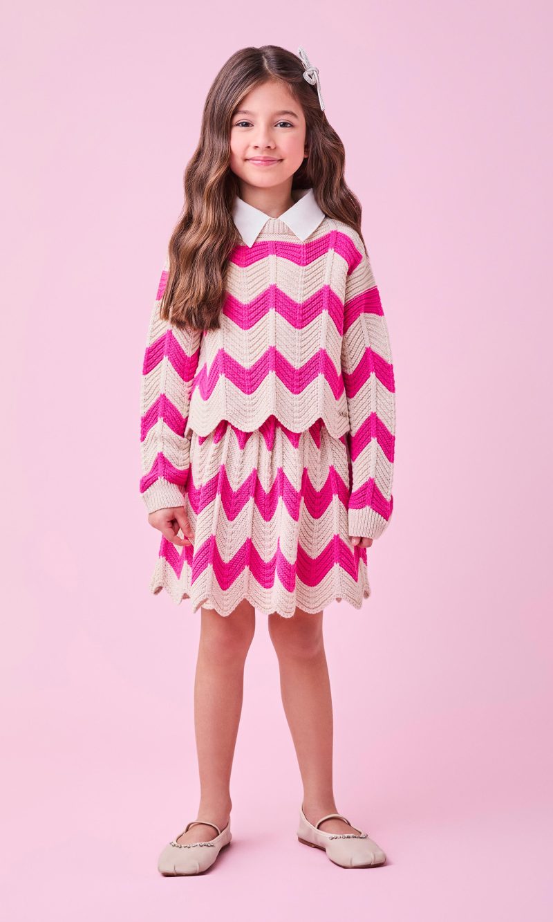 cj casaco h5949 saia h5950 pink