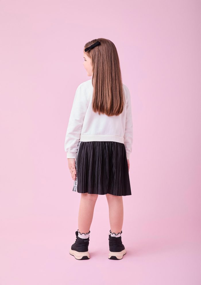 vest ml com saia plissada perola vest ml com saia plissada perola