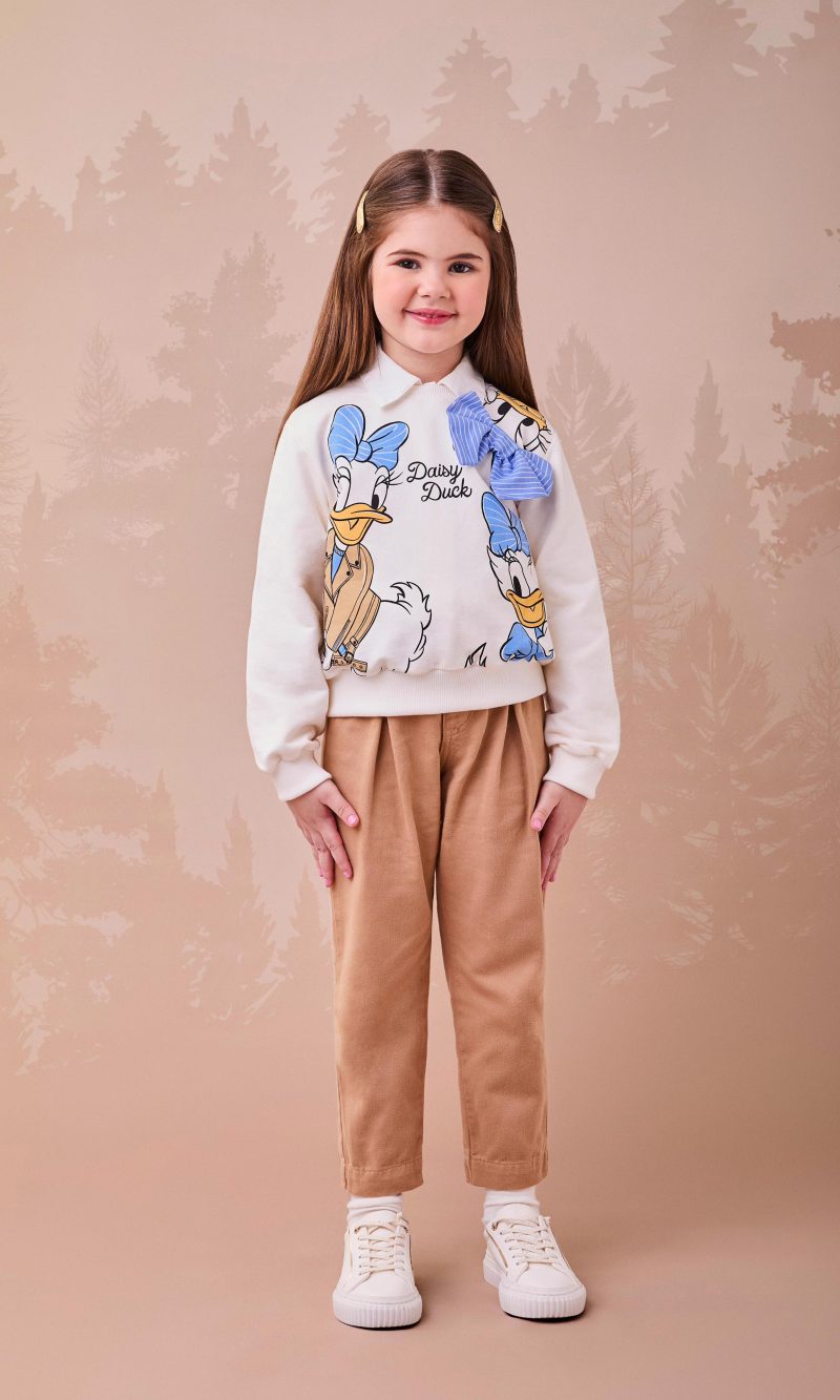 casaco mol daisy com laco