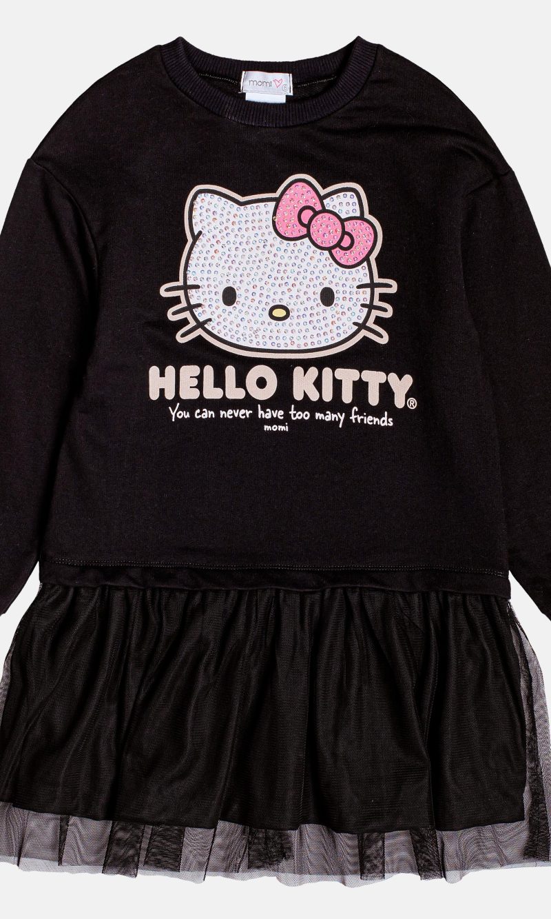 vest ml hello kitty strass preto