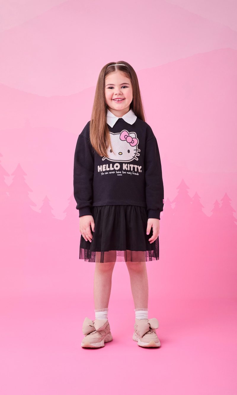 vest ml hello kitty strass preto