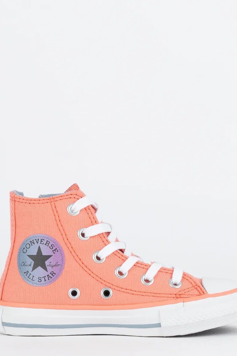 tenis chuck taylor side zip salmao/bco