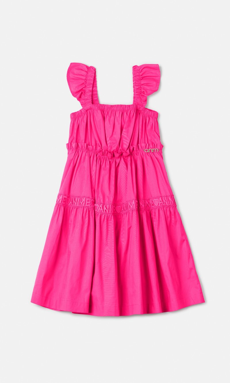 vest com babados pink neon