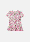 vestido grid floral minnie