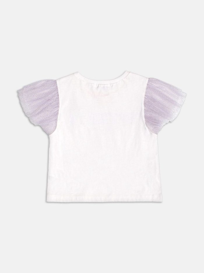blusa com mangas de tule perola blusa com mangas de tule perola