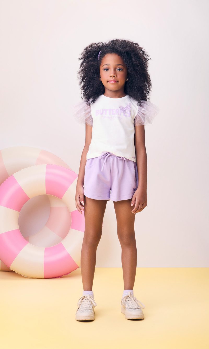 blusa com mangas de tule perola