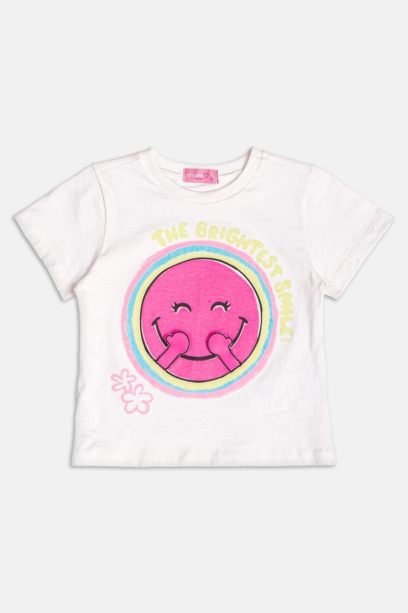 blusa smile com patch patinhas perola