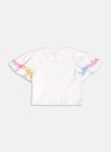 blusa estampa arco iris perola