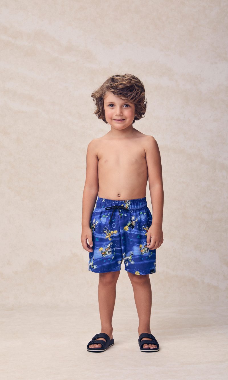 bermuda moda praia disney mickey mergulho