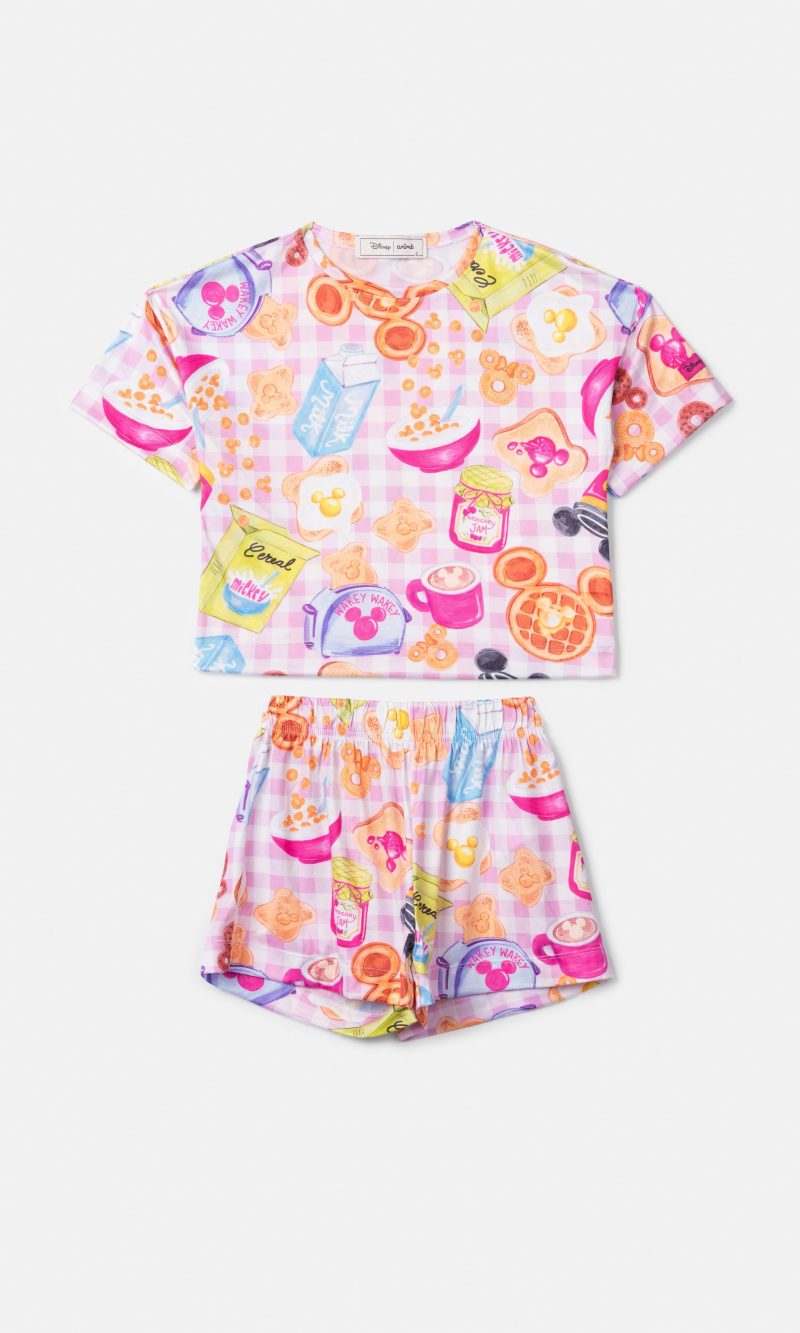 cj blusa n5077 shorts n5078 disney breakfast