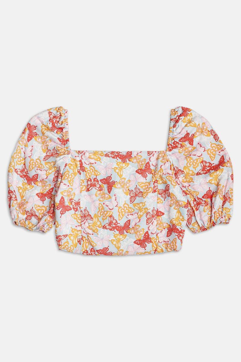 blusa estampa borboletas