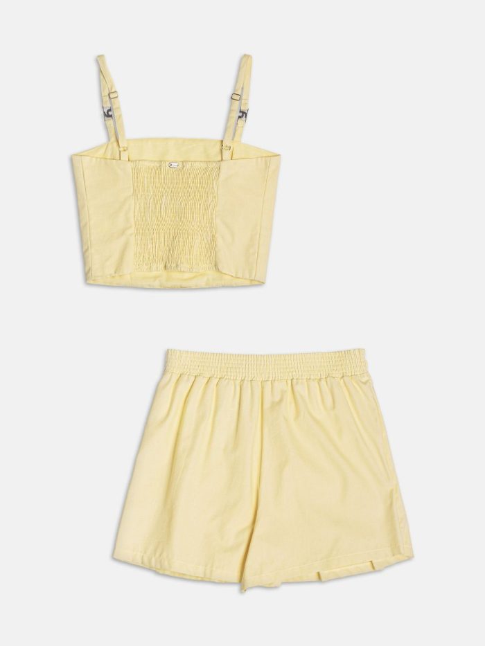 cj top r5225 saia r5226 amarelo bebe cj top r5225 saia r5226 amarelo bebe