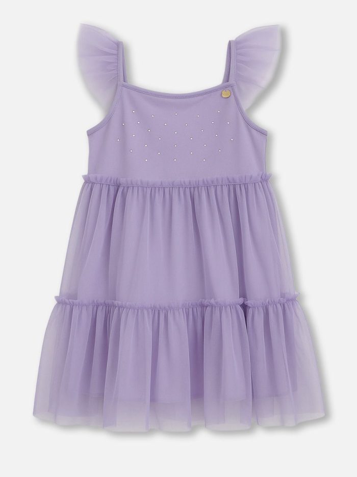 vest com tule lilas lavanda vest com tule lilas lavanda