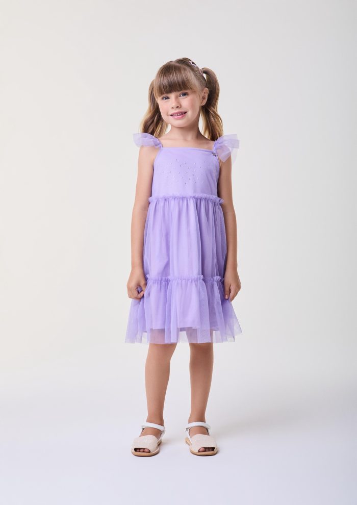 vest com tule lilas lavanda