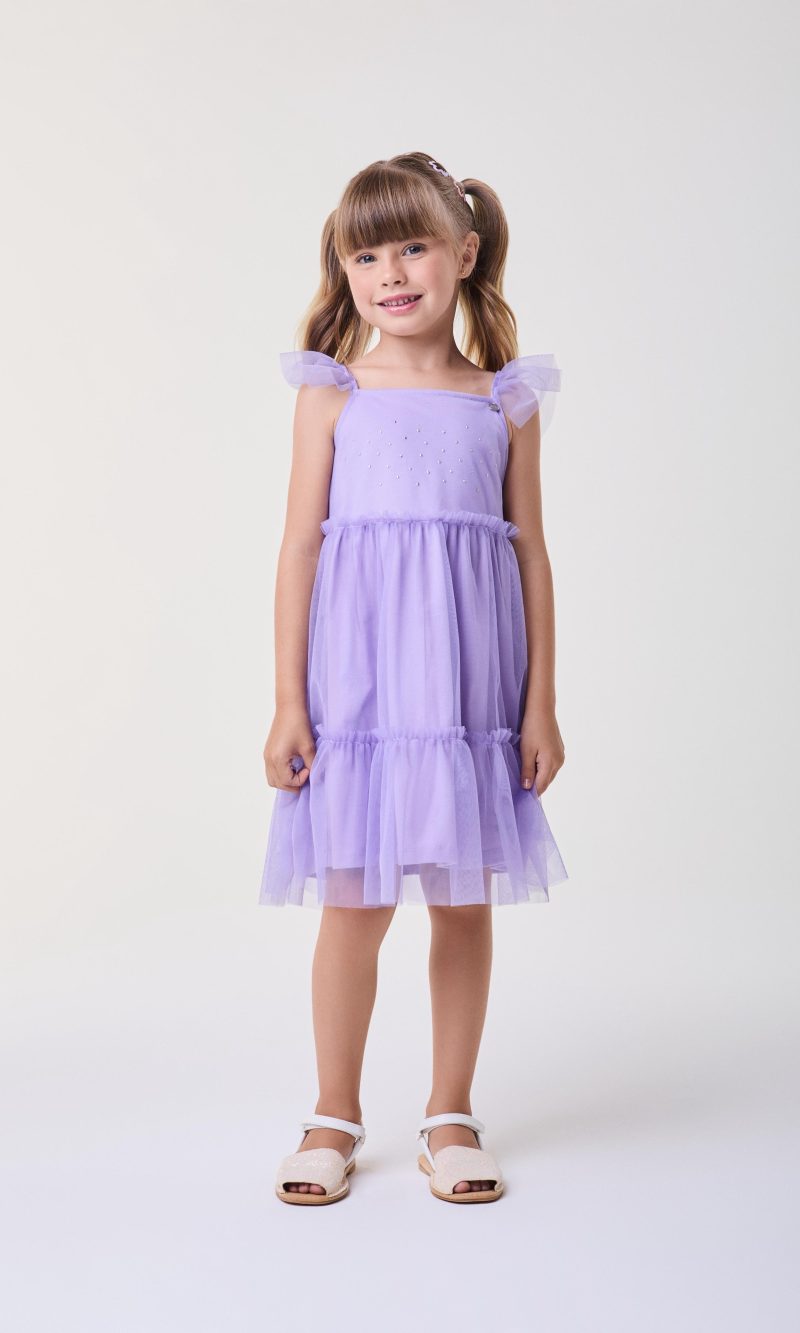 vest com tule lilas lavanda