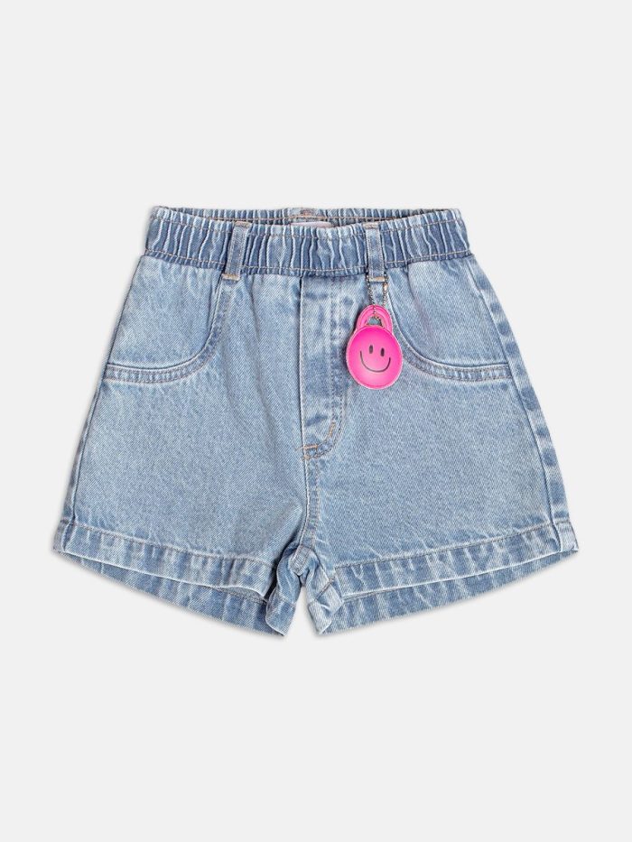 shorts jeans com pingente shorts jeans com pingente