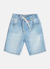 bermuda jeans com cadarÇo