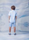 bermuda jeans com cadarÇo
