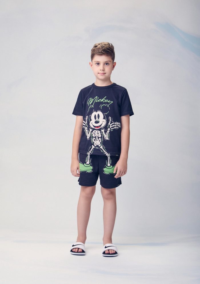 pijama mickey preto