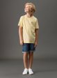 camta logo calvin klein ck amarelo manteiga
