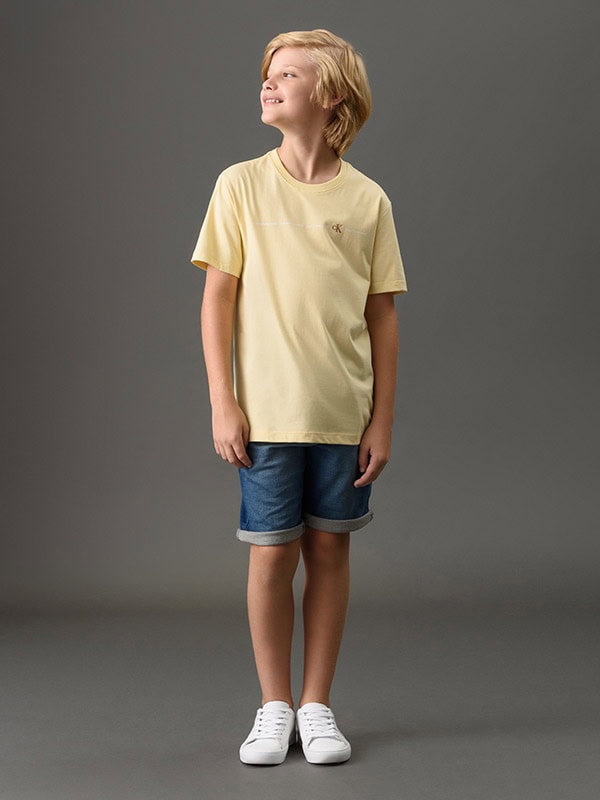 camta logo calvin klein ck amarelo manteiga