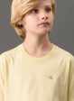 camta logo calvin klein ck amarelo manteiga