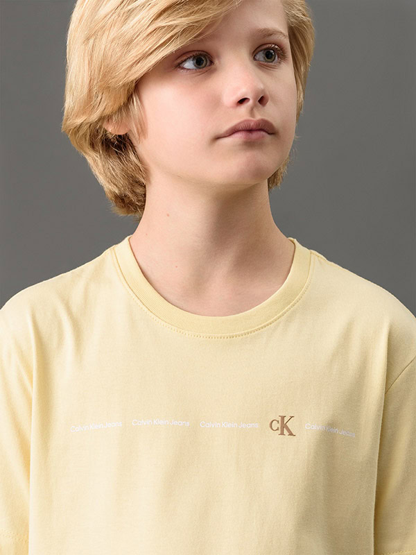 camta logo calvin klein ck amarelo manteiga