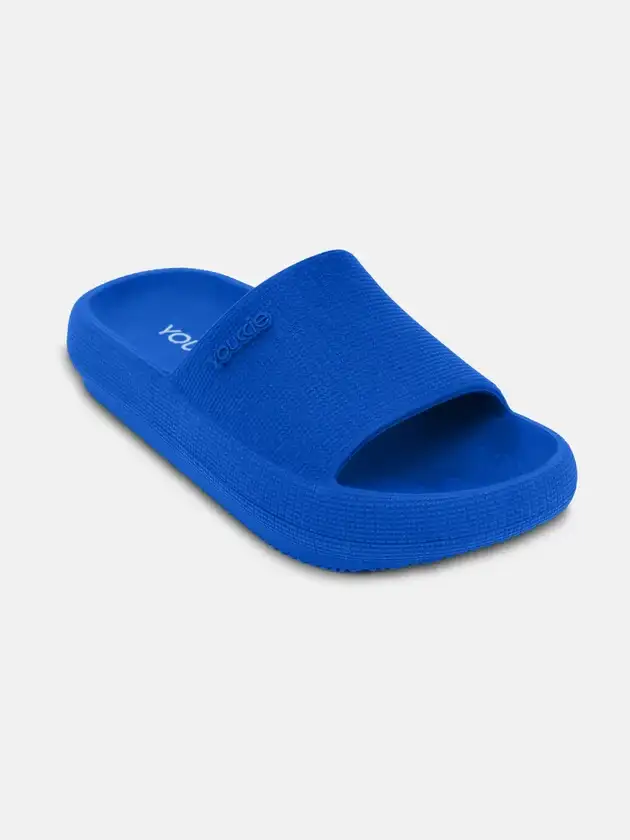 chinelo slide nuvem youccie azul