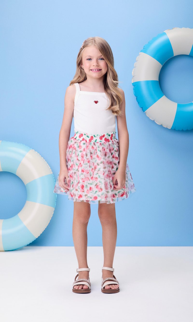 conjunto regata e saia cerejas