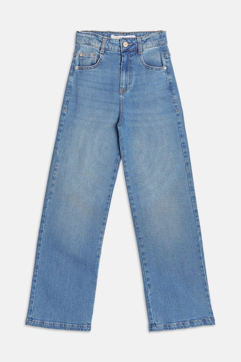 calÇa wide denim jeans