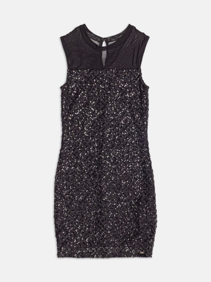 vestido em tule com paetÊ preto vestido em tule com paetÊ preto