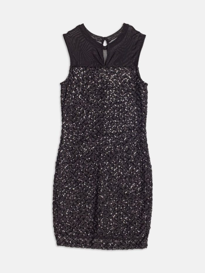 vestido em tule com paetÊ preto vestido em tule com paetÊ preto