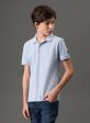 polo boy etq. ck manga lavanda