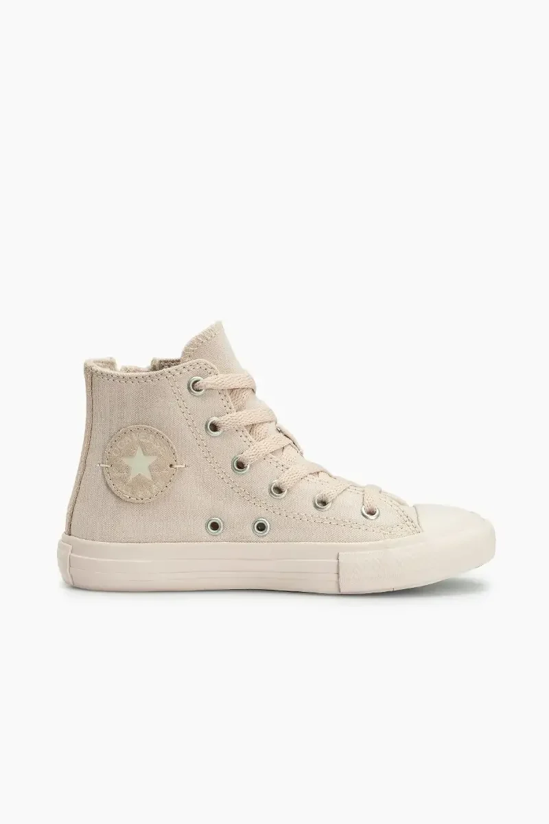 tenis chuck taylor side zip rs creme