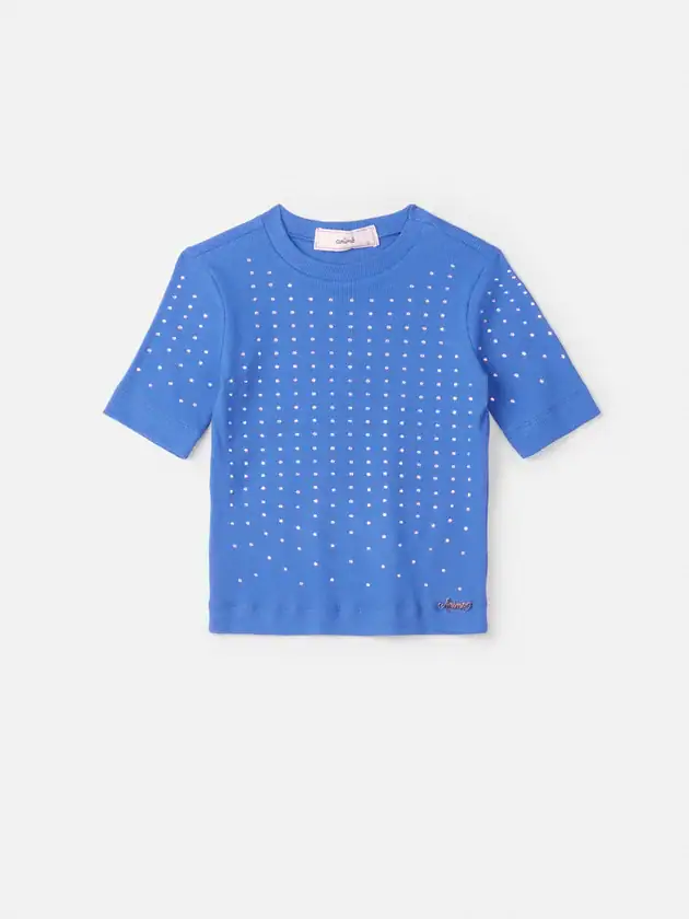 blusa essentials com strass