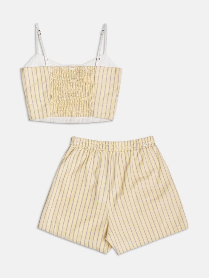 conjunto amarelo listrado authoria conjunto amarelo listrado authoria