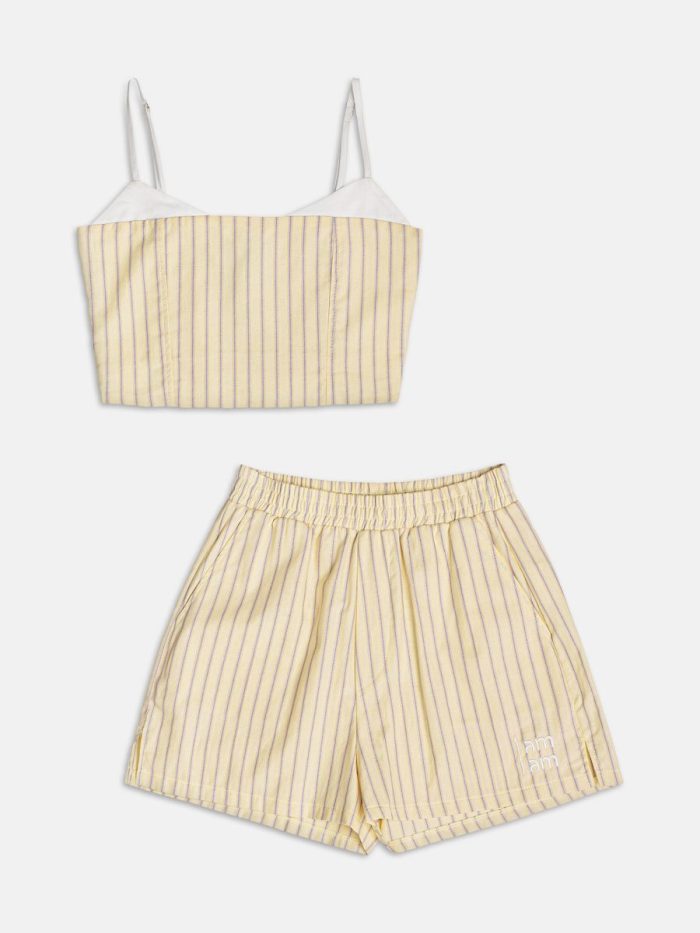 conjunto amarelo listrado authoria conjunto amarelo listrado authoria