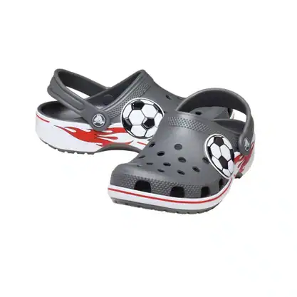 classic soccer band clog t slate grey classic soccer band clog t slate grey