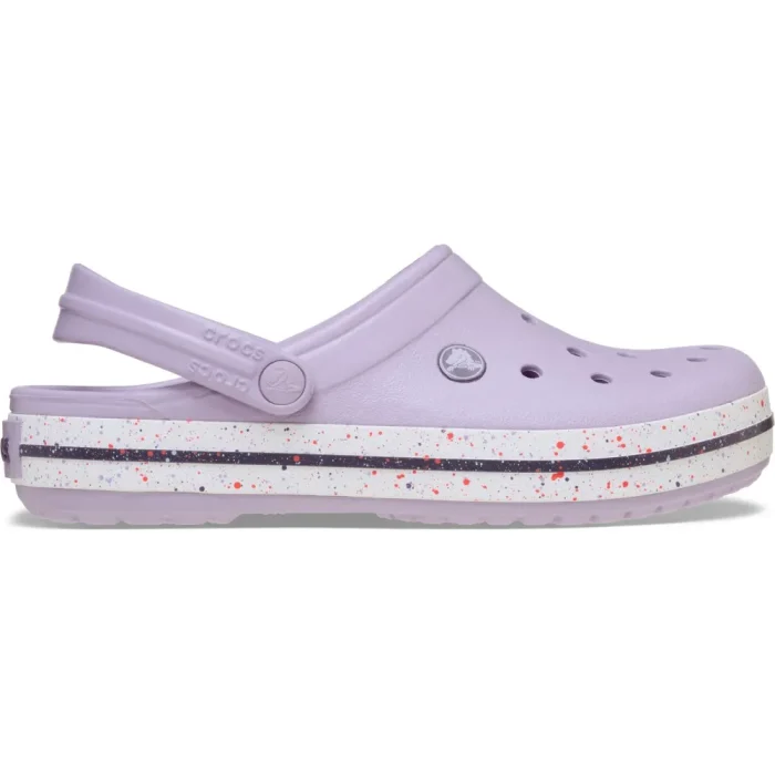 crocband speckled band clog lavender