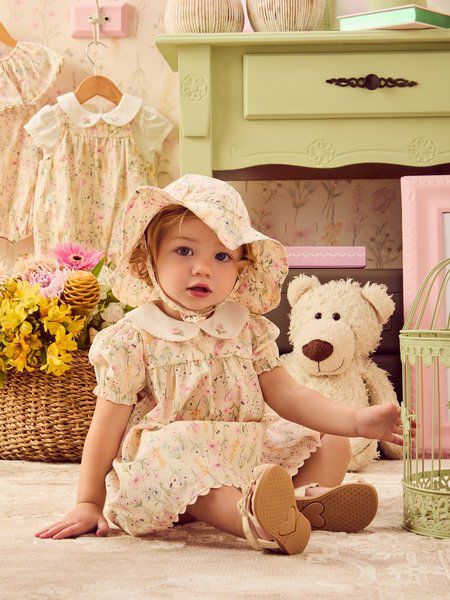vestido floral baby